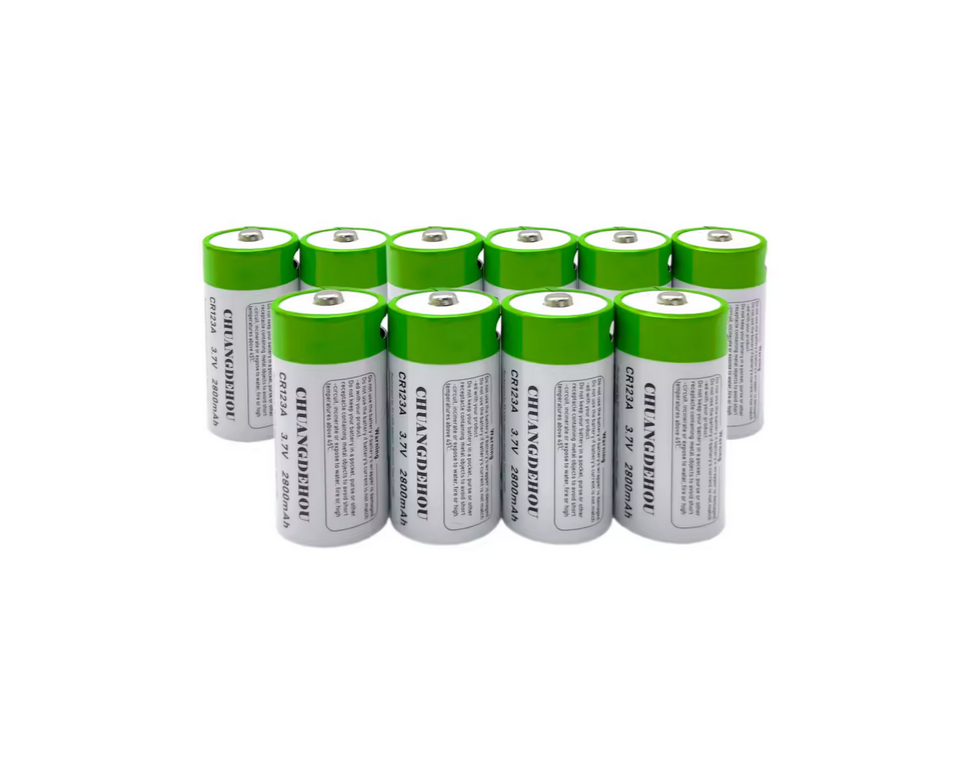 Batterie Rechargeable CR123A 3.7V 2800 mAh – Lithium-Ion USB-C