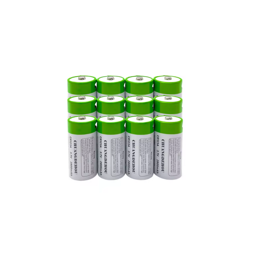 Batterie Rechargeable CR123A 3.7V 2800 mAh – Lithium-Ion USB-C